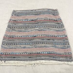 LOFT Multi Color Striped Skirt